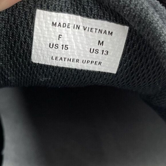 EVERLANE Mens The Trainer Lace-Up Black Leather Sneakers EUC Sz 13 - Picture 11 of 11
